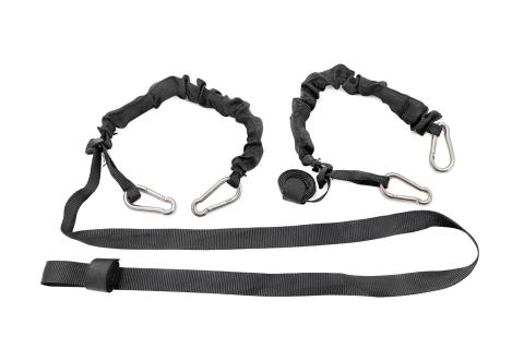 Elastic Straps Carabiner Ends 1 Inch X 6 Foot Pair Rough Country