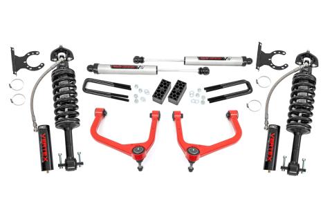 3.5 Inch Lift Kit Vertex/V2 Red GMC Sierra 1500 2WD/4WD (2019-2025) Rough Country
