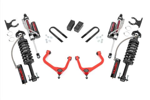 3.5 Inch Lift Kit Mono Leaf Rear Vertex Red GMC Sierra 1500 2WD/4WD (25-26) Rough Country