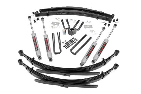 4 Inch Lift Kit Rear Springs Dana 60 Dodge W200 Truck/W300 Truck 4WD (1978-1980) Rough Country