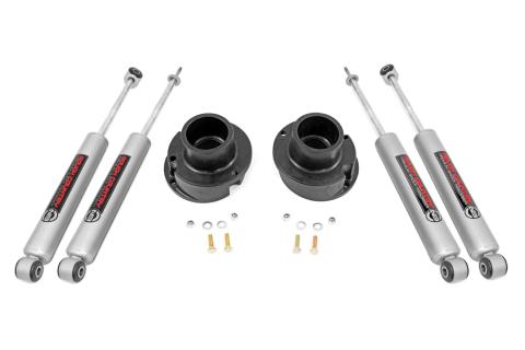 2.5 Inch Leveling Kit RR Leaf Spring N3 Shocks Ram 2500/3500 4WD Rough Country
