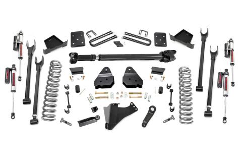 6 Inch Ford 4-Link Suspension Lift Kit w/Front Drive Shaft Vertex 17-19 F-250/350 4WD 4 Inch Axle Rough Country