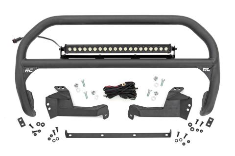 Nudge Bar 20 Inch Black Series Single Row LED 21-Up Ford Bronco Sport Rough Country