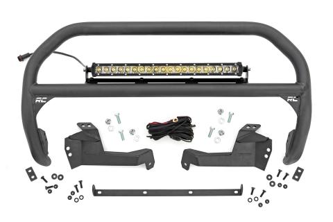 Nudge Bar 20 Inch Chrome Series Single Row LED 21-Up Ford Bronco Sport Rough Country