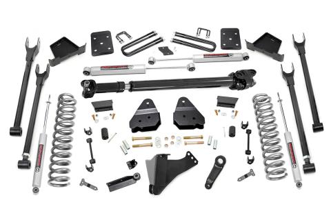 6 Inch Ford 4-Link Suspension Lift Kit w/Front Drive Shaft 17-19 F-250 4WD Diesel w/o Overloads Rough Country