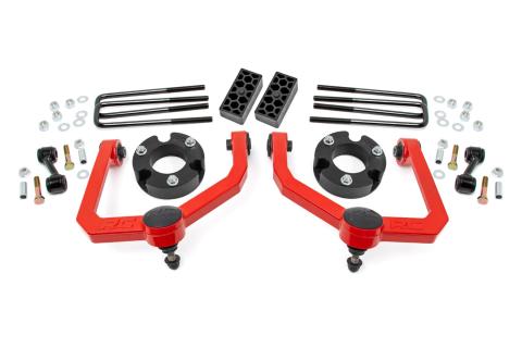 3 Inch Lift Kit Red Nissan Titan 2WD/4WD (2004-2024) Rough Country