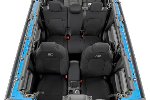 Bronco Seat Covers Front and Rear 21-22 Ford Bronco 4-Door Rough Country