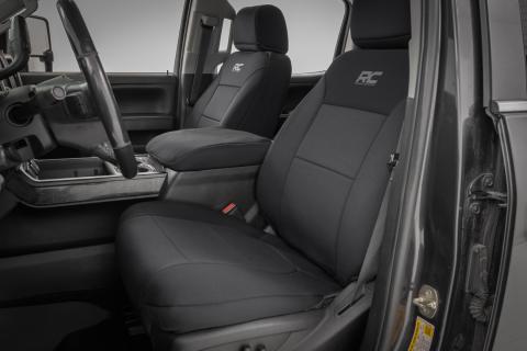 Seat Covers FR Bucket & RR 60/40 Bench Silverado/Sierra 2500HD/3500HD (14-26) Rough Country