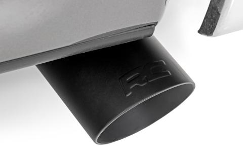 Exhaust Tip Black RC Logo 2.5-3.125 Inch Pipe Rough Country