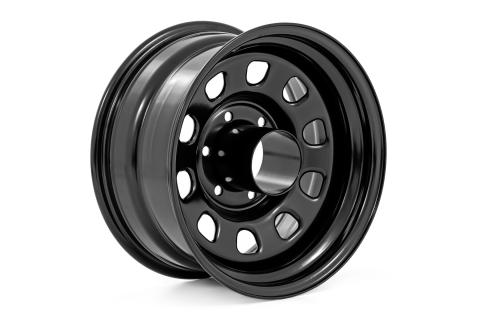 Black Daytona, 15x8 (5x4.5)  Wheel Rough Country