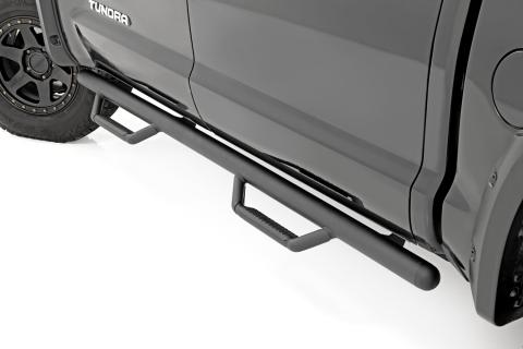 Nerf Steps Cab Length CrewMax 5 Foot 7 Inch Bed Toyota Tundra 2WD/4WD (07-21) Rough Country