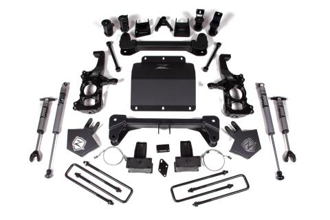 20-24 Silverado/Sierra 2500/3500 HD 5 Inch Lift Kit Without Overload Lift Kit Fox Adventure Shocks Zone Offroad