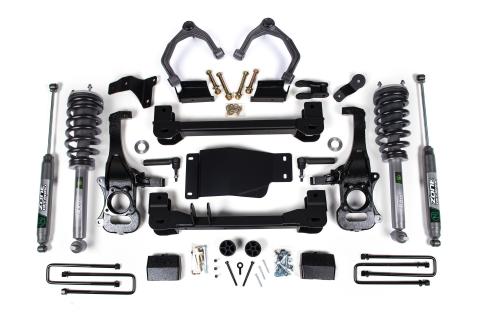 19-24 Chevrolet Silverado 1500 - GMC Sierra 1500 4WD 4 Inch Suspension Lift Kit, 3 Inch Rear Lift, Block - Nitro Loaded Struts, Nitro Shocks Zone Offroad
