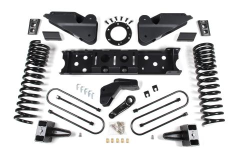 19-24 RAM 3500 6.5 Inch Radius Arm Bracket 5 Inch Rear Block Without Overload Diesel 8-Bolt T-Case Nitro Shocks Zone Offroad