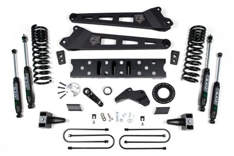 19-24 RAM 3500 5.5 Inch Radius Arm 5 Inch Rear Block With Overload Gas 6-Bolt T-Case Nitro Shocks Zone Offroad