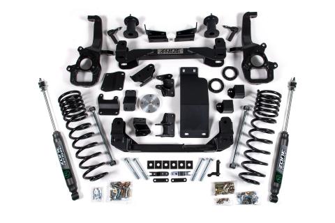 4 Inch Lift Kit for 2025 Ram 1500 4WD 4 Inch Front 3 Inch Rear Suspension Lift System Standard Bore Nitro Rear Shocks Zone Offroad