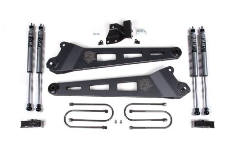 25-26 Ram 3500 4WD (Diesel) 3 Inch Radius Arm Suspension Lift Kit, 2 Inch Rear Lift, Block - W/O Overload - Fox 2.0 Adventure Series Shocks Zone Offroad