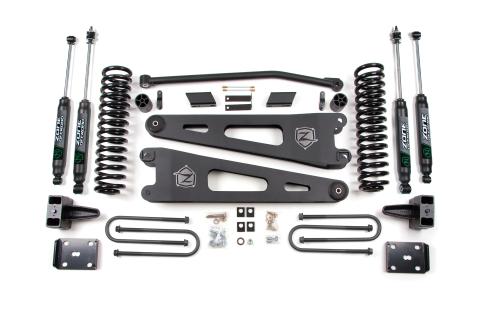 11-16 Ford F-250/F-350 Super Duty 4 Inch Radius Arm Lift Kit Gas With Nitro Shocks Zone Offroad