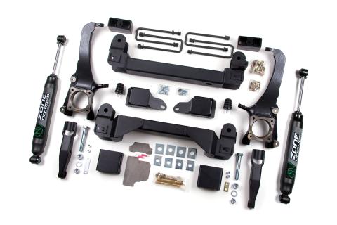 07-15 Toyota Tundra 5.0 Inch Lift Kit With Nitro Shocks Zone Offroad