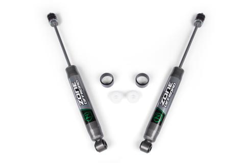 24-26 Toyota Tacoma (Base Model Black Body Struts) 4WD 2 Inch Leveling Kit 0 Inch Rear Lift Nitro Shocks Zone Offroad