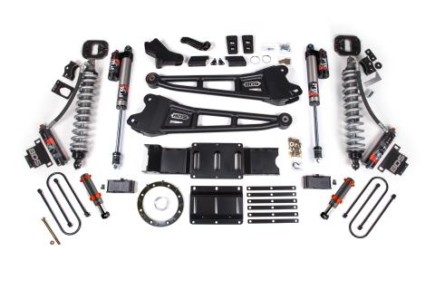 19-24 Ram 3500 4WD 6 Inch Radius Arm Suspension Lift Kit, 5 Inch Rear, Block w/ Overload, 8 Bolt Diesel - Fox 2.5 Performance Elite Series C/O Front, FOX 2.0 Front Bump, Fox 2.5 Performance Elite Series Rear BDS Suspension