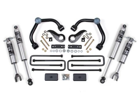 20-24 Chevrolet Silverado/GMC Sierra 2500/3500 HD 3 Inch Suspension Lift Kit w/ overloads - Fox 2.5 Performance Series BDS Suspension