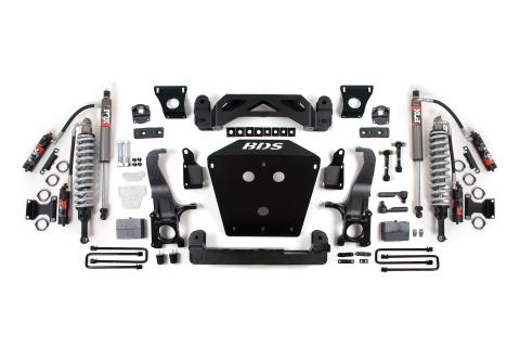 07-15 Toyota Tundra 5 Inch Suspension System, 3 Inch Rear Block - Fox 2.5 Performance Elite Series C/O, Fox 2.5 Performance Elite Series Shocks BDS Suspension