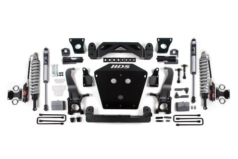 16-21 Toyota Tundra 7 Inch Suspension System, 4 Inch Rear Block - Fox 2.5 Performance Elite Series C/O, Fox 2.0 Performance Series Shocks BDS Suspension