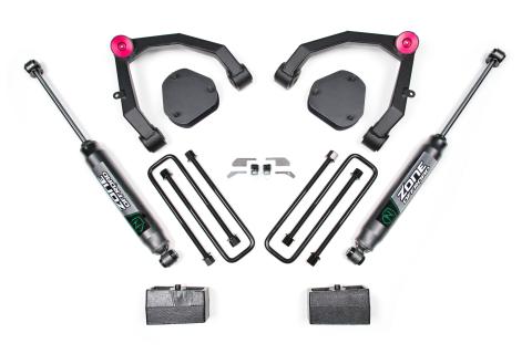 07-13 Chevy 1500 2WD 3.5 Inch Lift Kit With Fox Shocks UCA Zone Offroad