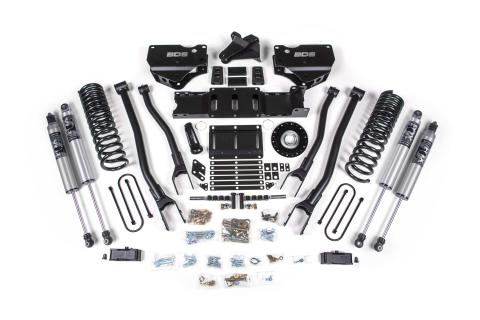 25-26 Ram 3500 (Gas) 4 Inch 4-Link Suspension Lift Kit W/ Indexing Ring, 3 Inch Rear Lift w/ Overload, Block - Fox 2.5 IFP PS Shocks BDS Suspension
