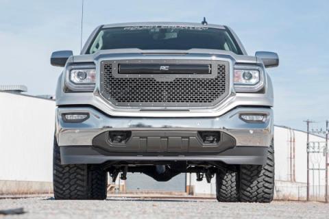 3.5 Inch Suspension Lift Knuckle Kit w/V2 Monotube 14-18 Silverado/Sierra 1500 4WD Cast Steel Rough Country
