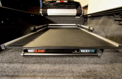 BedSLIDE 5 5 FT Super Short Bed/Chevy Silvrado Crew Cab Ford F150 Crew Cab Ford Raptor Dodge 5 7 FT Short Beds 75 Percent Ext 1500lbs Contractor65X48 Inch