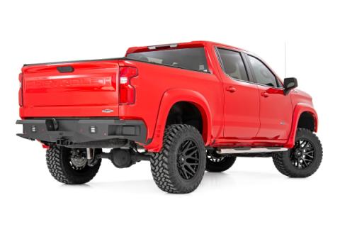 GM Stainless Steel Oval Nerf Step Bars 19-21 GM 1500 / 20-21 2500HD/3500 HD Crew Cab Rough Country