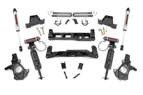 7.5 Inch Suspension Lift Kit w/Vertex &amp; V2 Shocks 07-13 Silverado/Sierra 1500 Rough Country