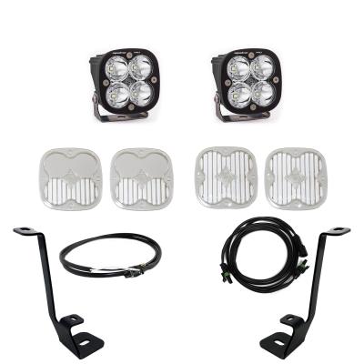 Squadron Pro A-Pillar Kit  21-23 F-150 (Spot; Clear; Upfitter Wiring) Baja Designs