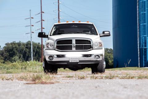 Dodge Hidden Bumper Kit w/ 20-Inch LED Light Bar Black Series 03-18 Ram 2500/3500 Rough Country