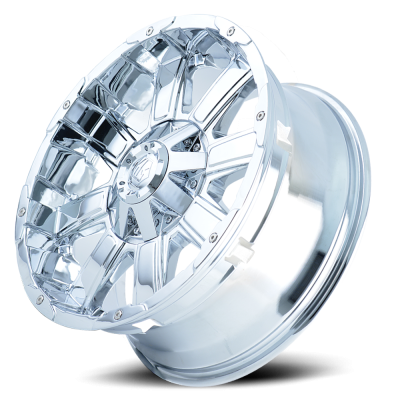 Mayhem Offroad Wheels Chaos 8030 CH 18x9 Chrome 18 Off Set 6 Lug 5.71 BSM 108 Bore Cast Aluminum