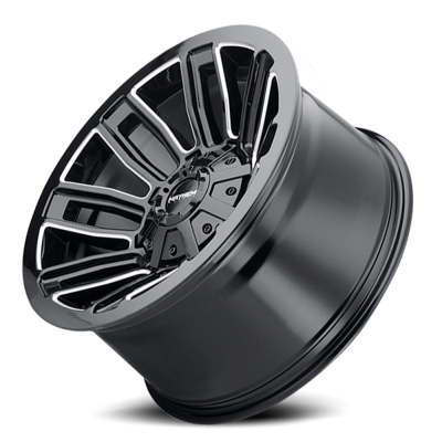 Mayhem Offroad Wheels Decoy 8108 20x10 Milled Spokes Gloss Black -19 Off Set 5 Lug 4.75 BSM 110 Bore Cast Aluminum