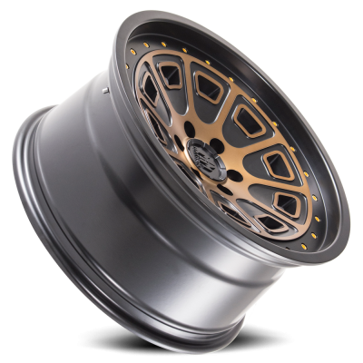 Mayhem Offroad Wheels Flat Iron 8301 BRZ 17x9 Bronze Tint Black -12 Off Set 6 Lug 4.53 BSM 106 Bore Cast Aluminum