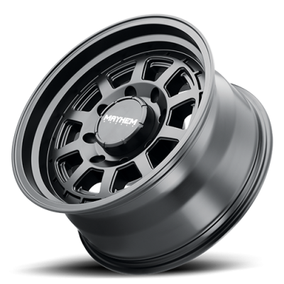 Mayhem Offroad Wheels Voyager 8303 MB 17x8.5 Black 0 Off Set 8 Lug 4.75 BSM 125.2 Bore 170 Bolt Circle Cast Aluminum