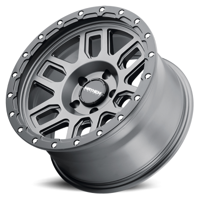 Mayhem Offroad Wheels Delta 8304 GY 17x9 Matte Black Lip Gunmetal 0 Off Set 5 Lug 5 BSM 108.1 Bore Cast Aluminum