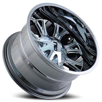 Cast Aluminum Wheels Americana 9101 CH 22x14 Chrome 8 On 165.1/8 On170 Bolt Pattern -76 Offset Cali Offroad Wheels