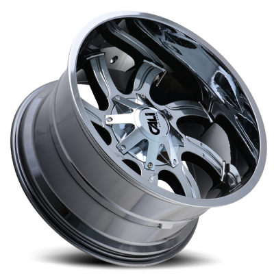 Cast Aluminum Wheels Twisted 9102 CH 20x14 Chrome 6 On 135/6 On139.7 Bolt Pattern -76 Offset Cali Offroad Wheels