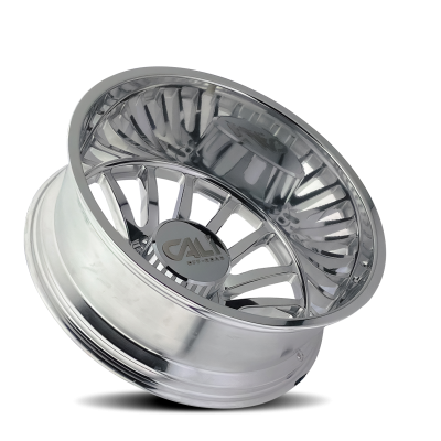 Dually Wheels Summit Dually 9110D PO 20x8.25 Milled Spokes Polished 8 On 165.1 Bolt Pattern -192 Offset Cali Offroad Wheels