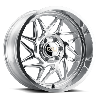 Cast Aluminum Wheels Gemini 9112 PO 20x10 Milled Spokes Polished 8 On 170 Bolt Pattern -25 Offset Cali Offroad Wheels