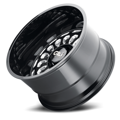 Cast Aluminum Wheels Paradox 9113 GB 24x14 Milled Spokes Gloss Black 6 On 139.7 Bolt Pattern -76 Offset Cali Offroad Wheels