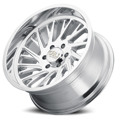 Cast Aluminum Wheels Purge 9114 PO 22x12 Milled Spokes Polished Silver 6 On 139.7 Bolt Pattern -51 Offset Cali Offroad Wheels