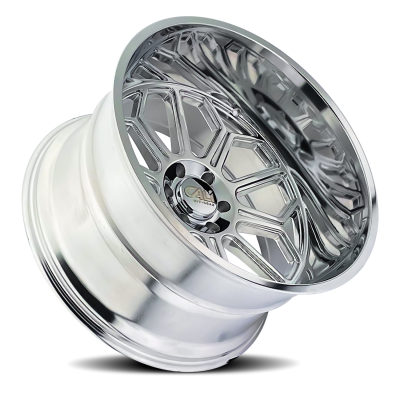Cast Aluminum Wheels Auburn 9117 PO 20x10 Milled Spokes Polished 8 On 165.1 Bolt Pattern -25 Offset Cali Offroad Wheels