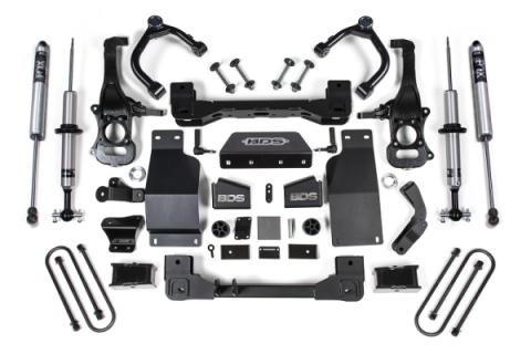25-Up Silverado/Sierra 1500 4WD 4 Inch Suspension Lift Kit 3.0 Diesel / 2.7 Gas 3 Inch Rear Block Spacer Front NX2 Rear