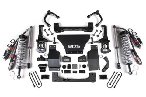 2025 Chevy TB/GMC AT4 1500 4WD 2.5 Inch Suspension Lift Kit 3.0 Diesel / 2.7 Gas 1 Inch Rear Block -Fox 2.5 PES C/O Front Fox 2.0 PS Rear BDS Suspension